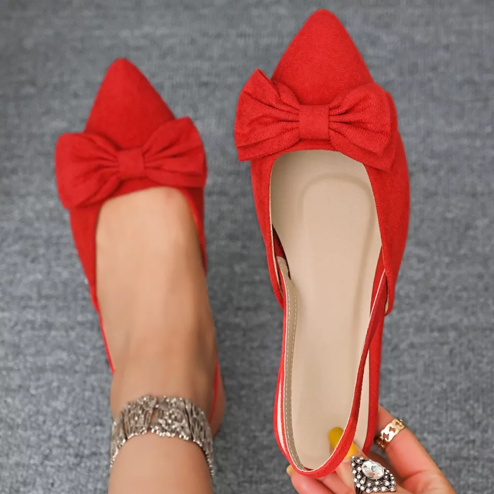 Bow-Decorated Slingback Sandals, image 14