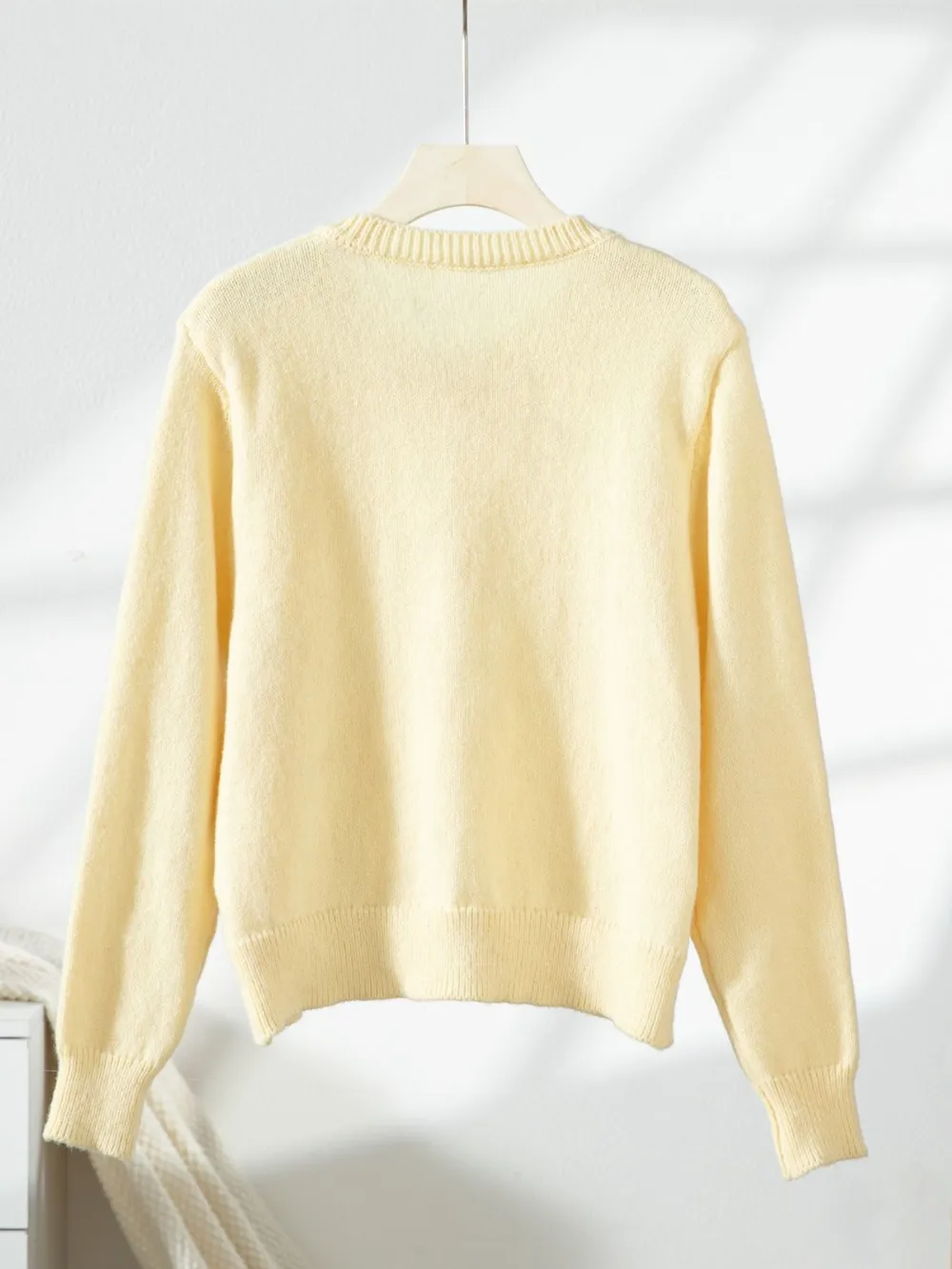 Button-Up Long Sleeve Knit Cardigan, image 11