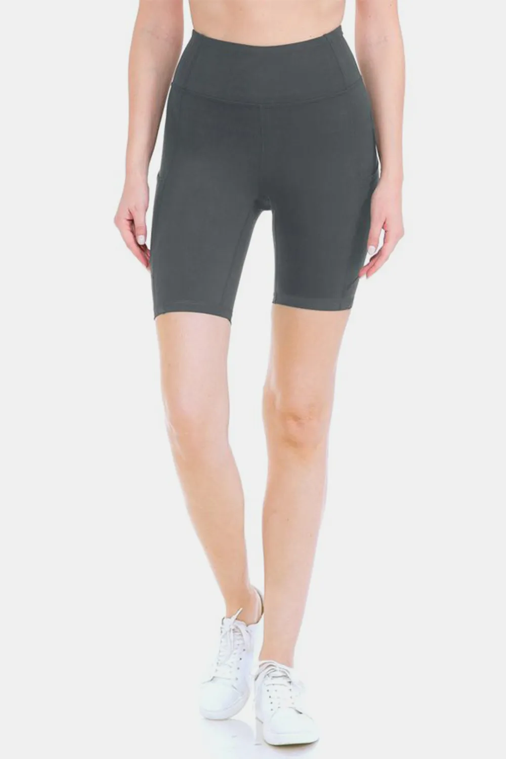 Full Size High Waist Active Shorts, image 4