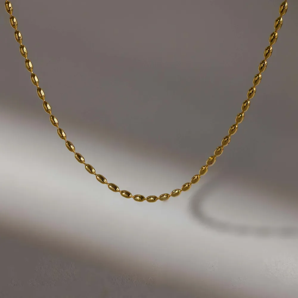 Titanium Steel Beaded Necklace