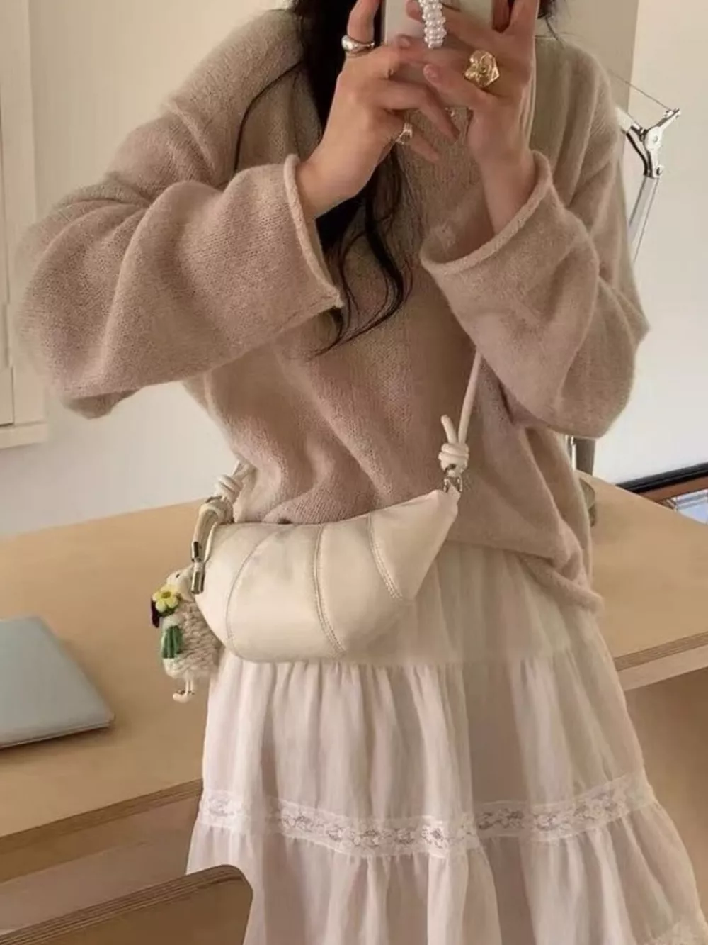 Croissant Shaped Crossbody Bag, image 7