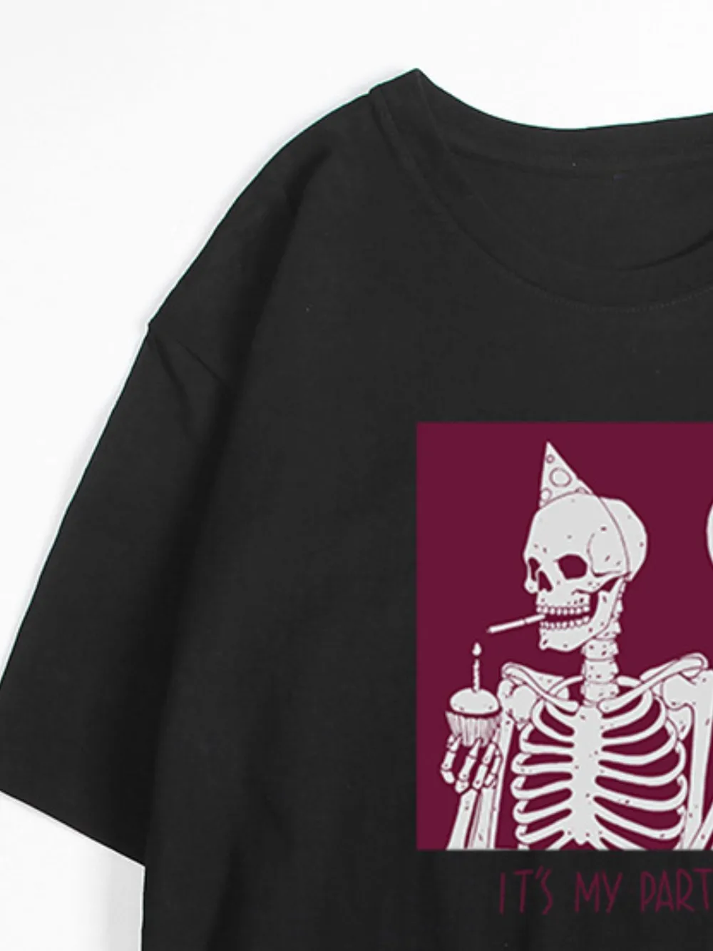 Plus Size Graphic Round Neck Half Sleeve T-Shirt, image 10
