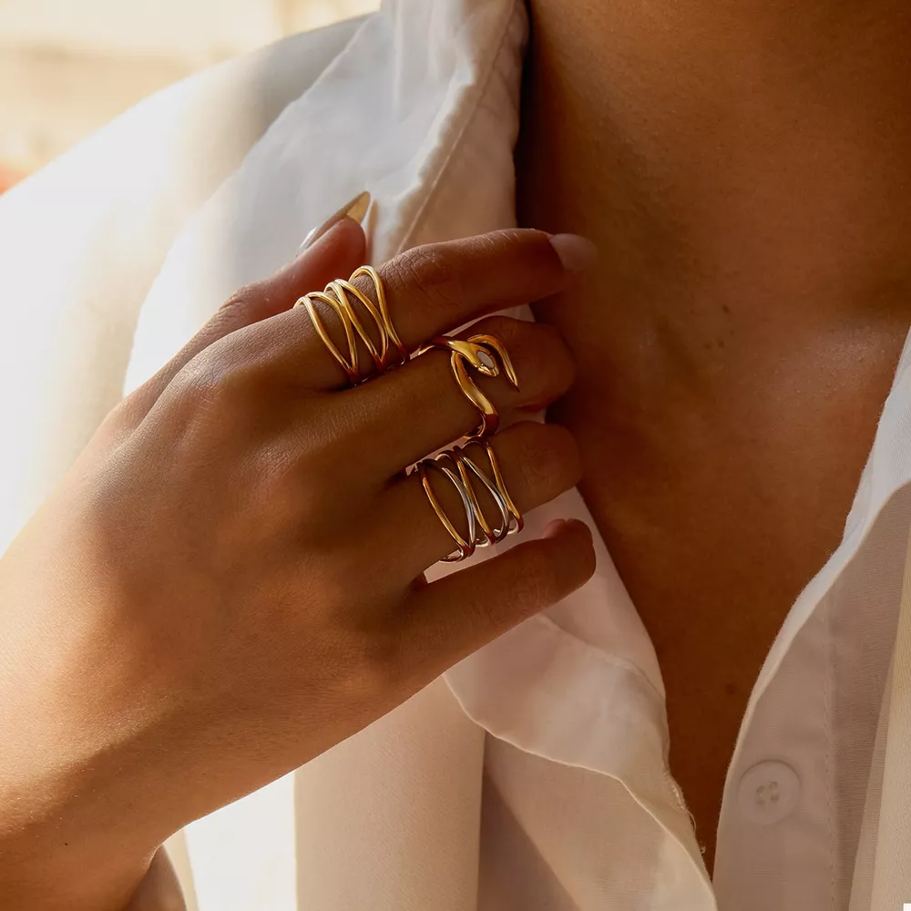Two-Tone Open Ring, image 8