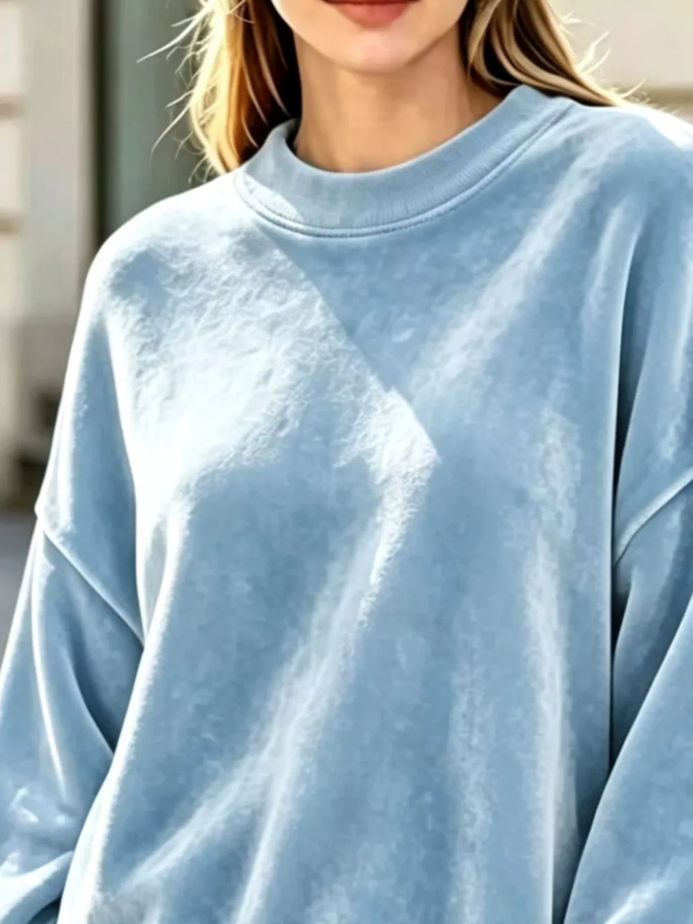 Full Size Oversized Dropped Shoulder Sweatshirt Plus Size, image 13