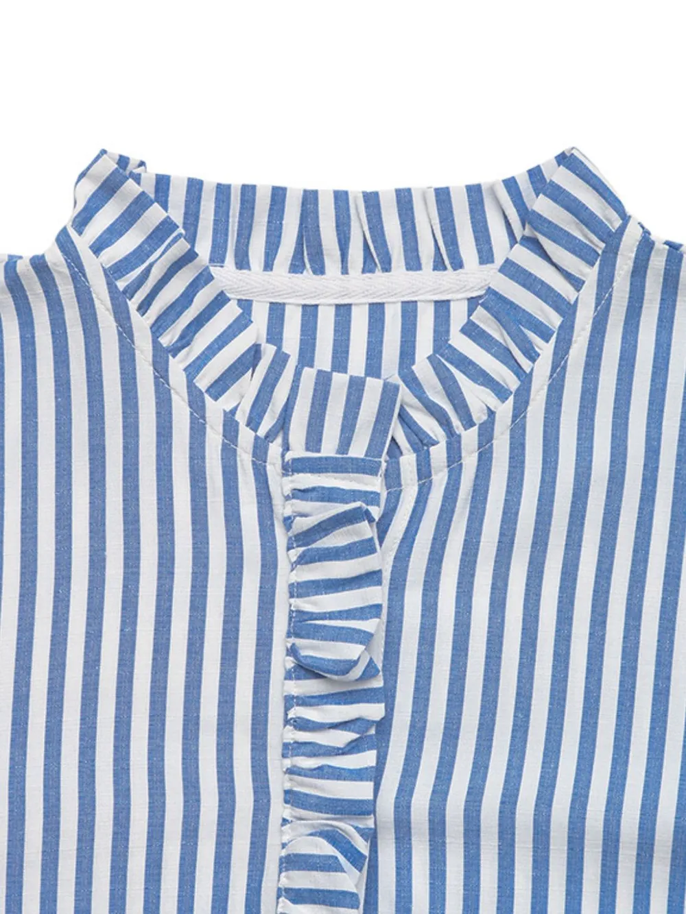 Striped Half Sleeve Mini Shirt Dress, image 7