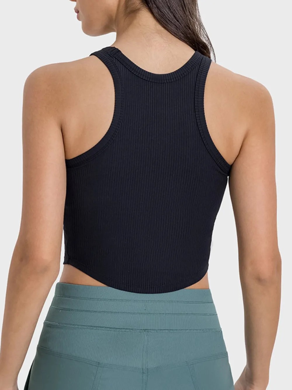 Round Neck Racerback Active Tank, image 7