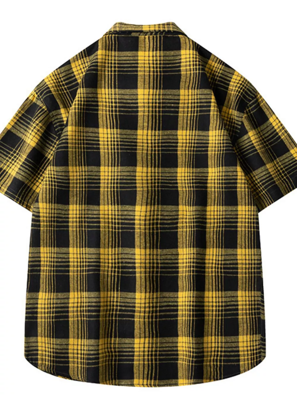 Men's Plus Size Casual Plaid Short Sleeve Shirt, image 3