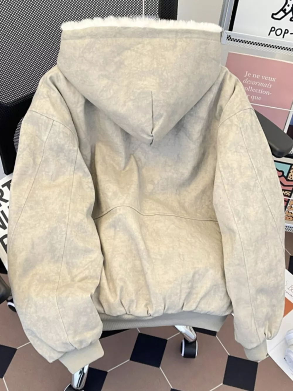 Men's Cozy Sherpa Lined Hooded Jacket, image 2