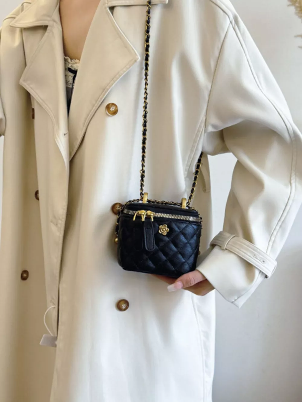 Quilted Chain Strap Crossbody Bag, image 2