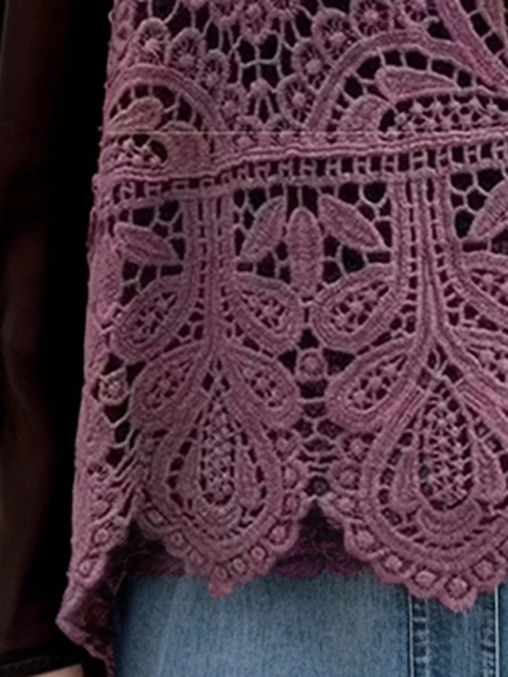 Cutout Scoop Neck Sleeveless Knit Cover Up, image 15