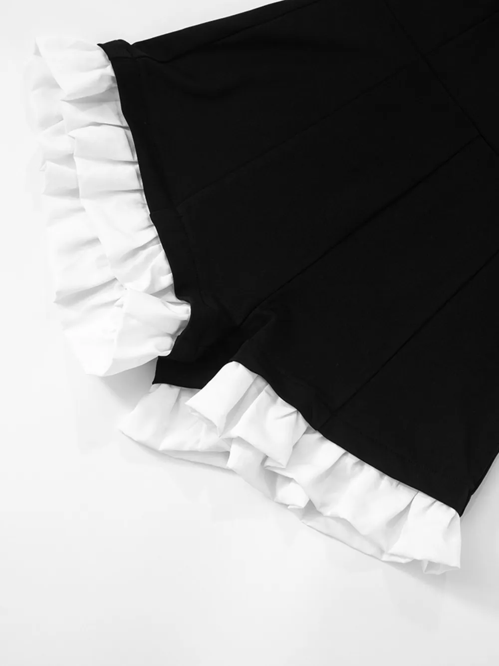 Halter Neck Ruffled Hem Romper, image 10