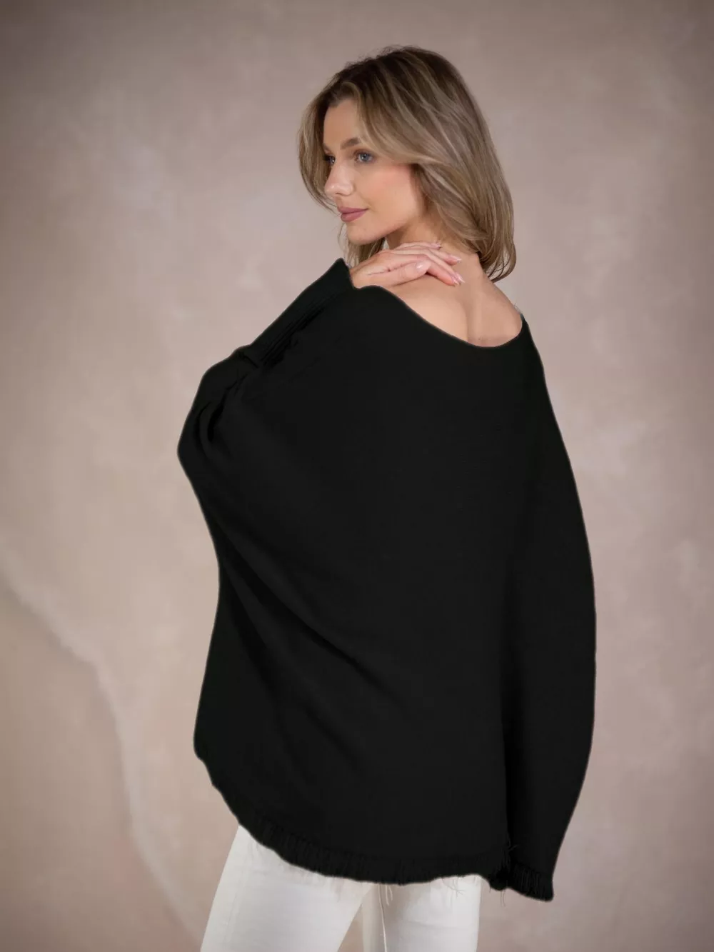 Raw Hem V-Neck Sweater, image 12