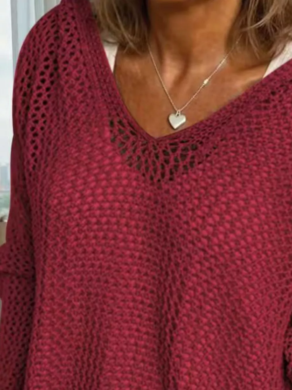 Loose Knit Hooded Cover Up, image 11