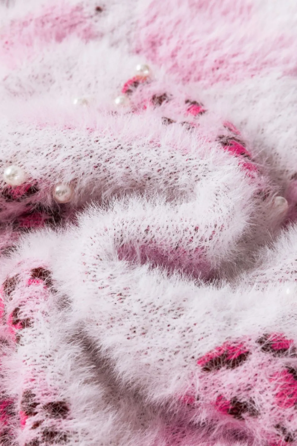 Pearl Detail Heart Round Neck Sweater, image 10