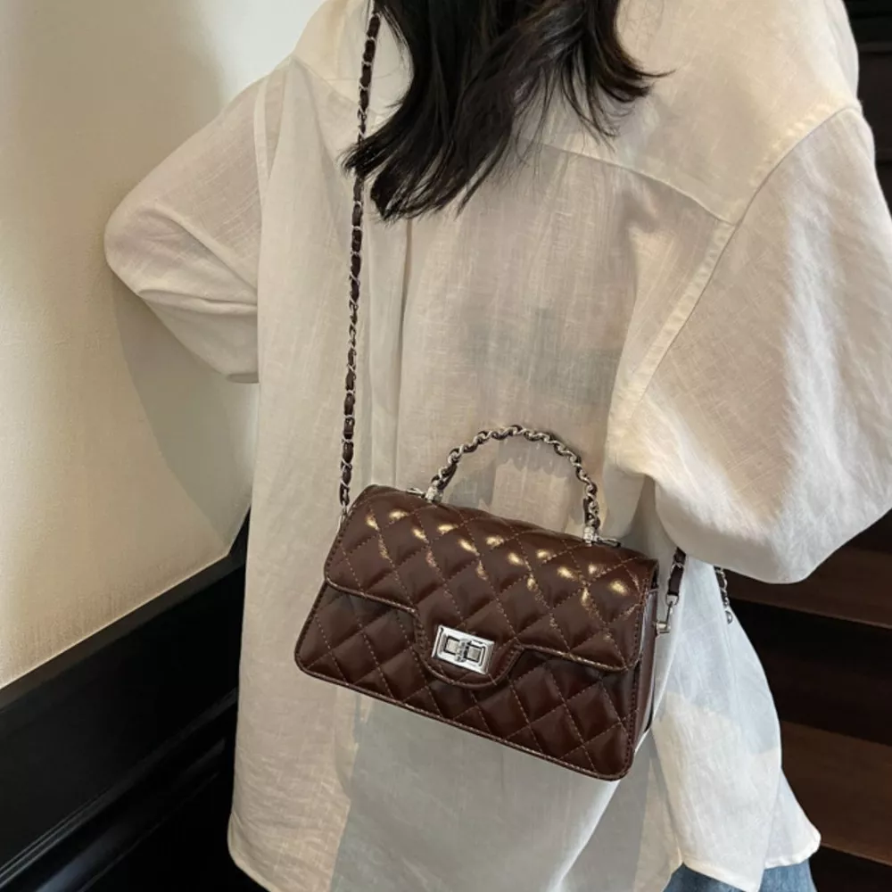 Quilted Flap Crossbody Bag, image 3