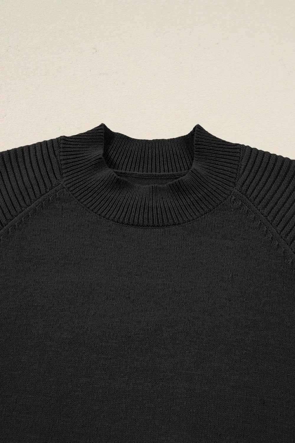 Round Neck Top and Skirt Sweater Set, image 8