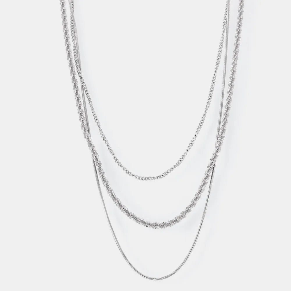 Titanium Steel Three-Layered Necklace, image 7