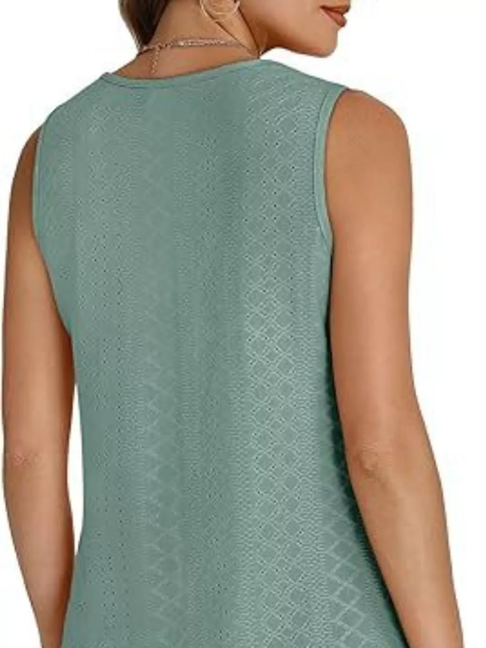 Eyelet V-Neck Tank, image 21