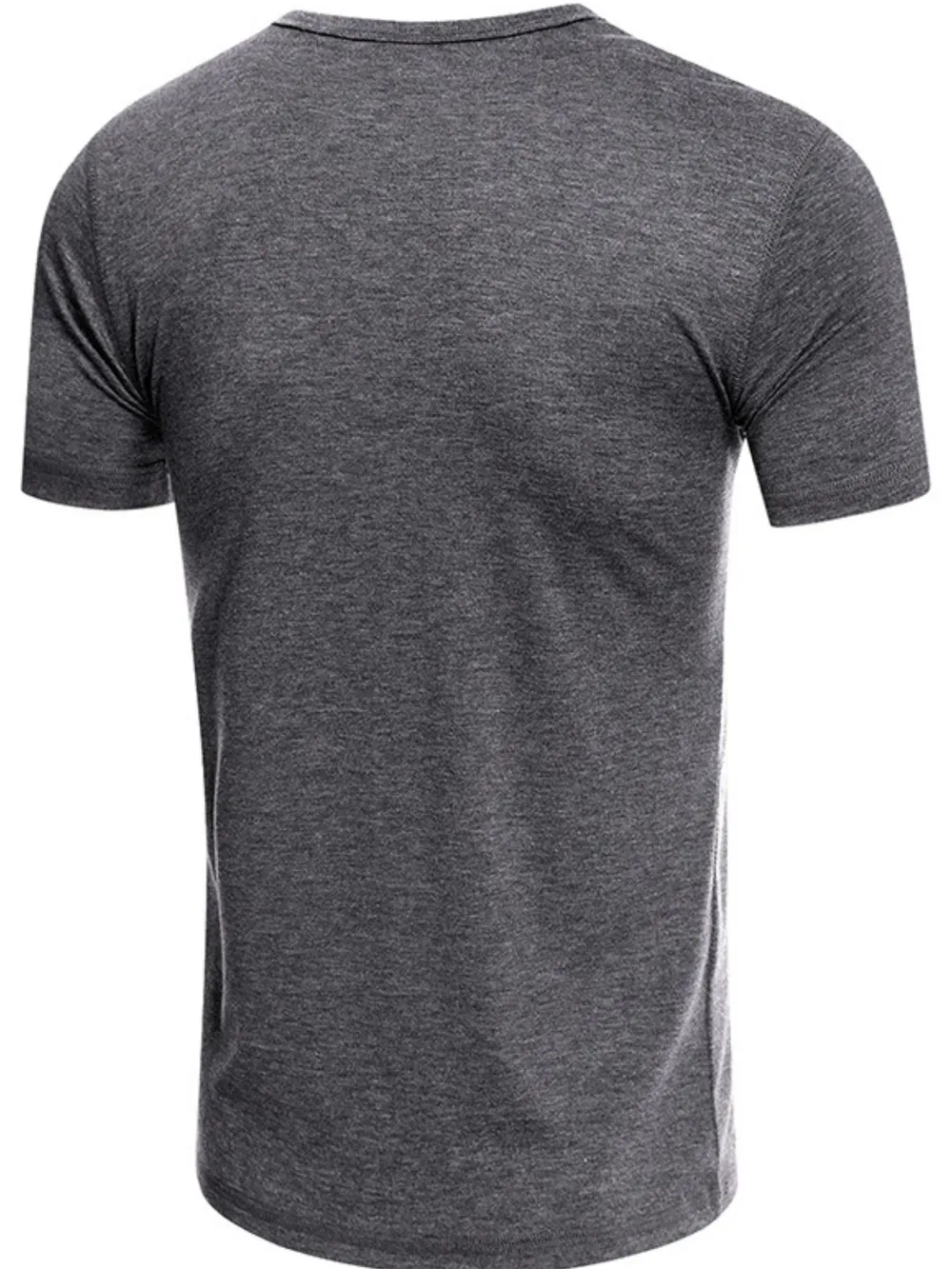 Men's Henley Short Sleeve Polo Top, image 4