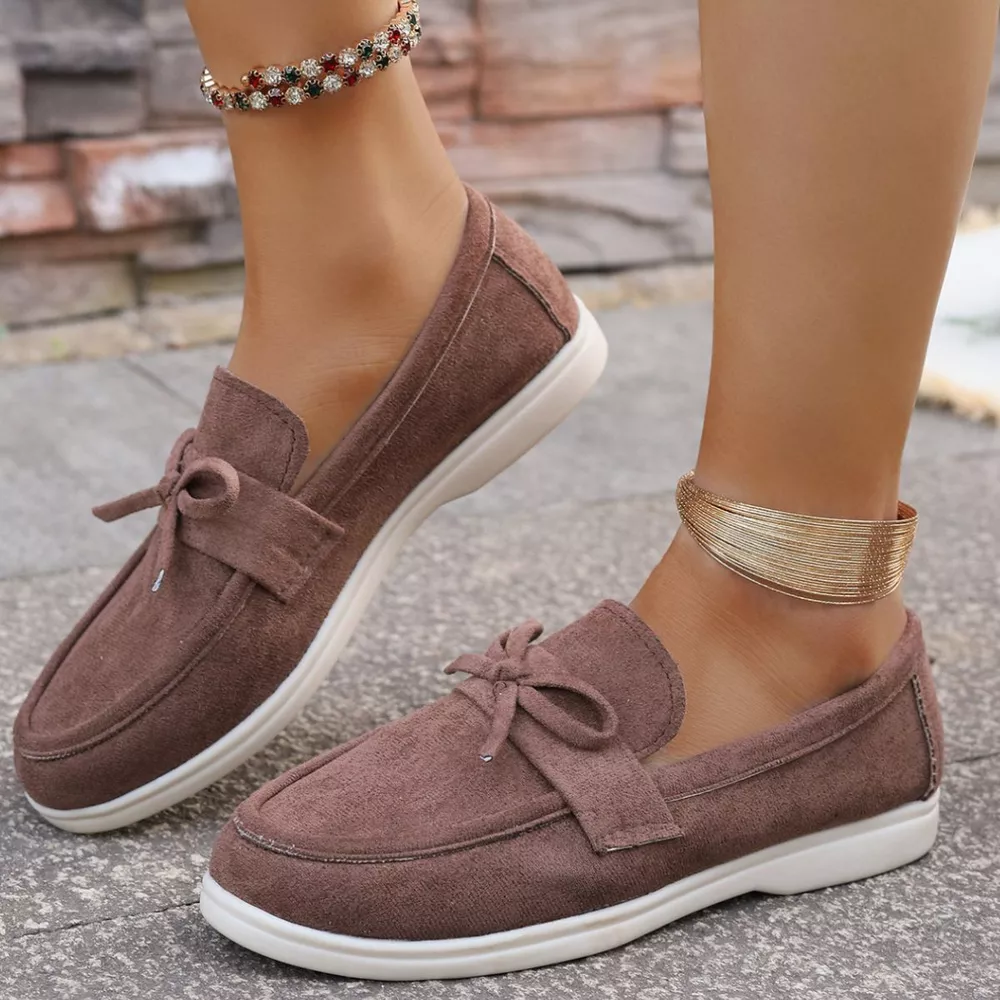Bow Round Toe Slip-Ons, image 6
