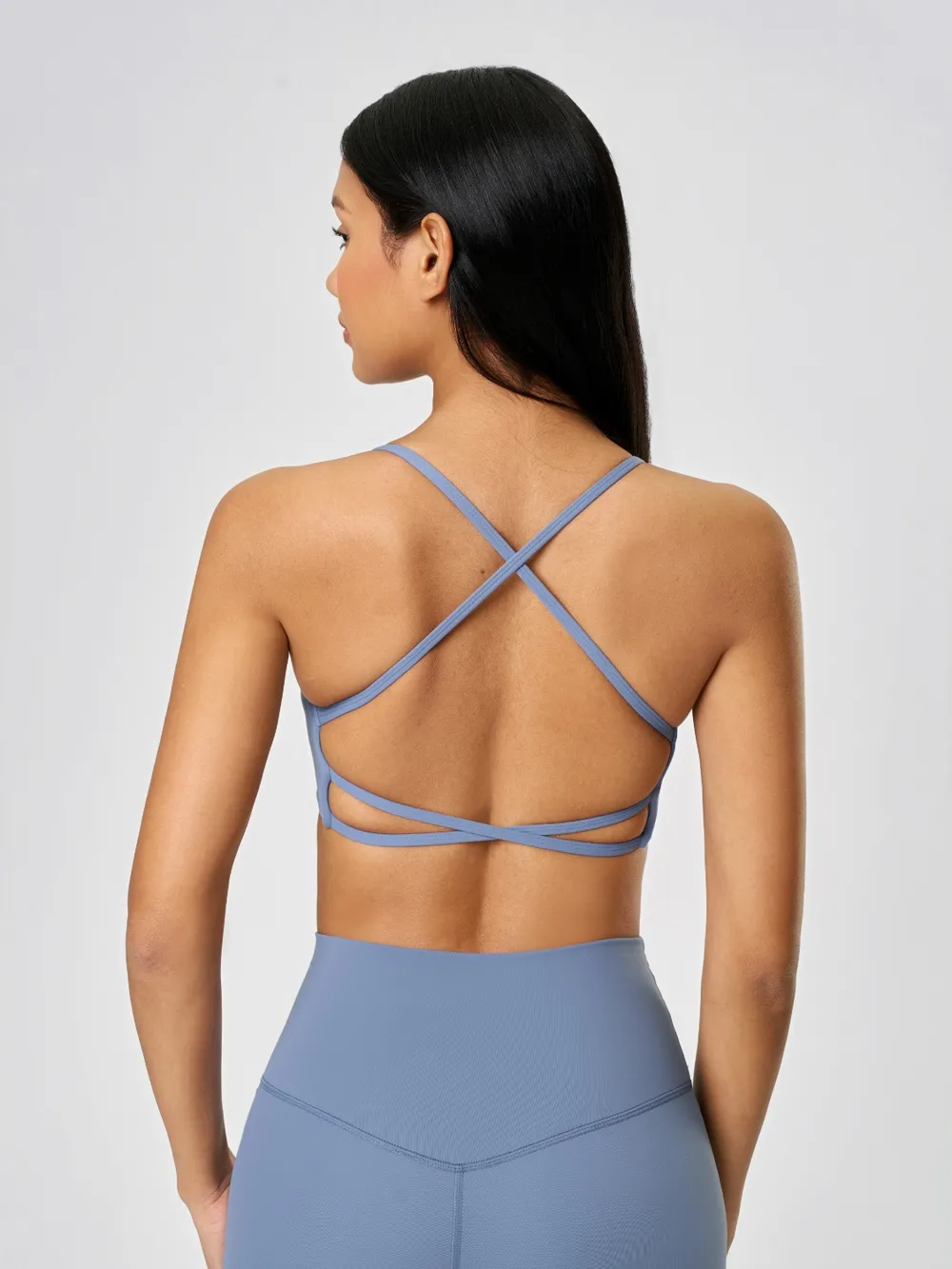 Crisscross Back Scoop Neck Active Cami with Detachable Chest Pads, image 33