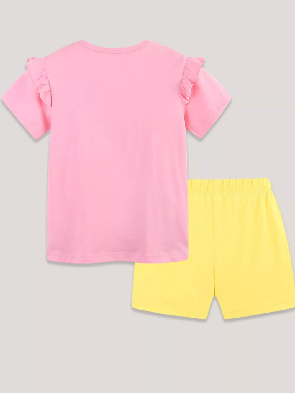 Children's Elephant & Butterfly Embroidered T-shirt and Shorts Set, image 5