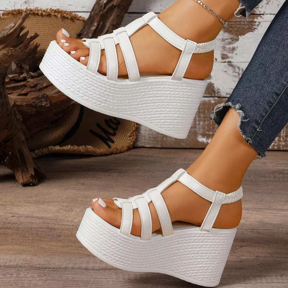 Open Toe Wedge Sandals, image 6