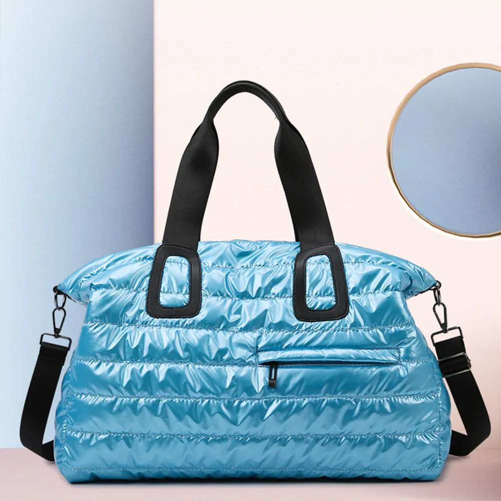 Quilted Nylon Oversize Travel Bag, image 10