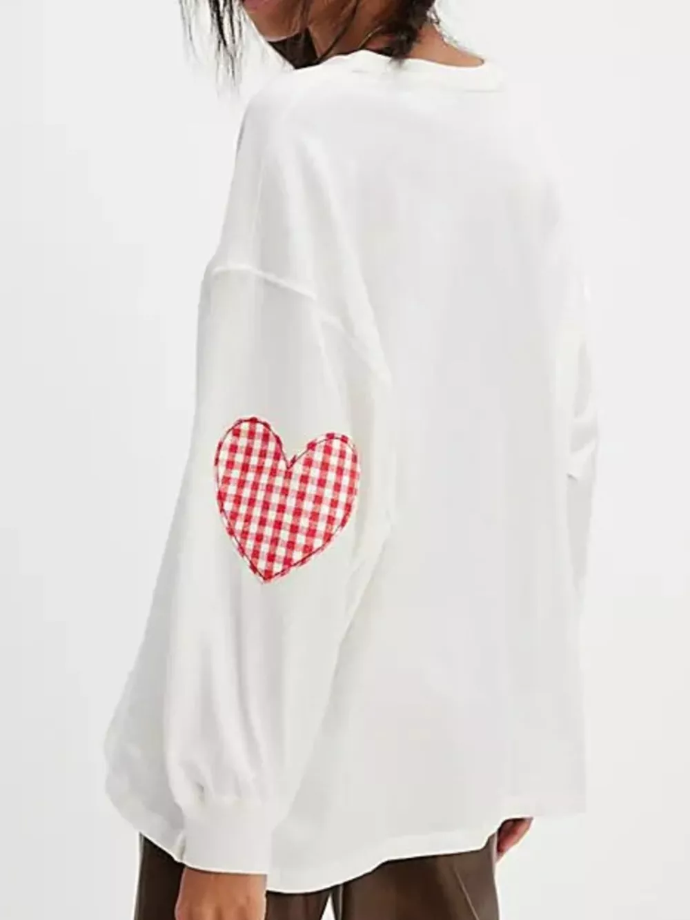 Heart Patch Long Sleeve Sweatshirt, image 12
