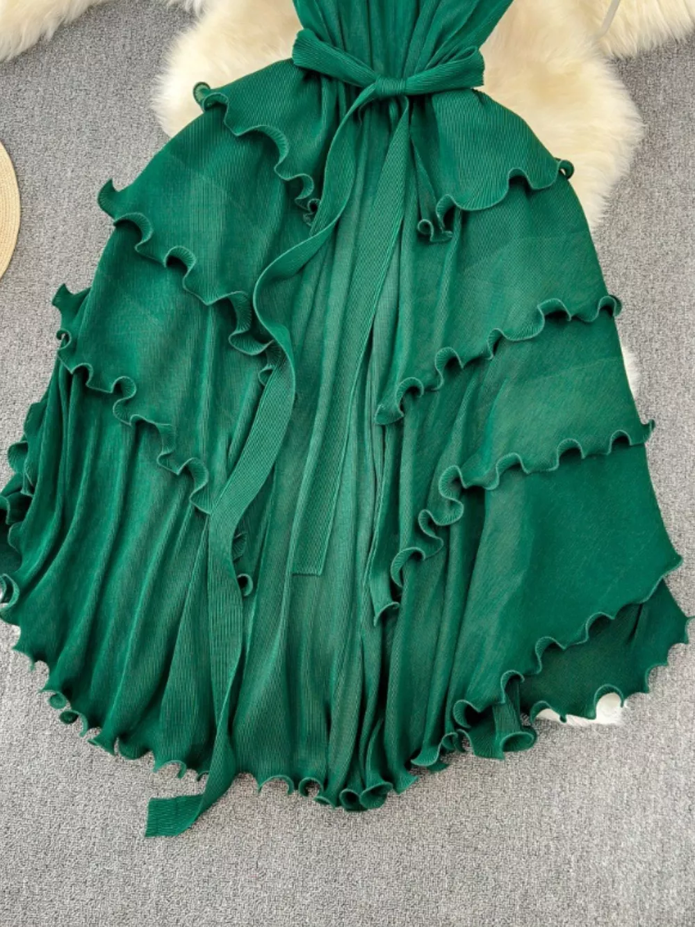 Ruffled Tiered Sleeveless Midi Dress, image 15