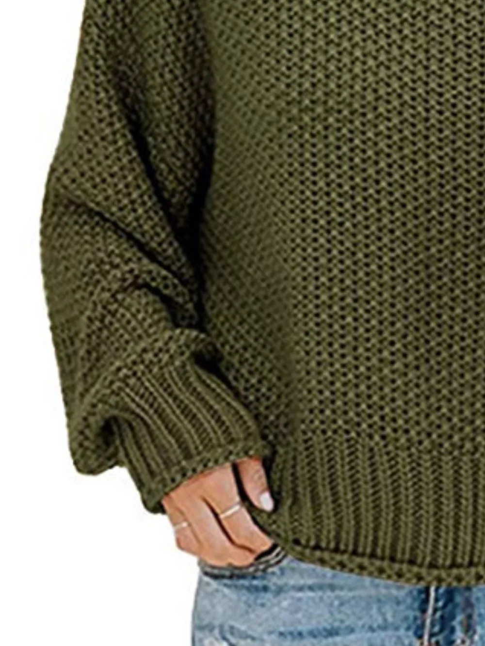 Chunky Knit Turtleneck Sweater, image 10