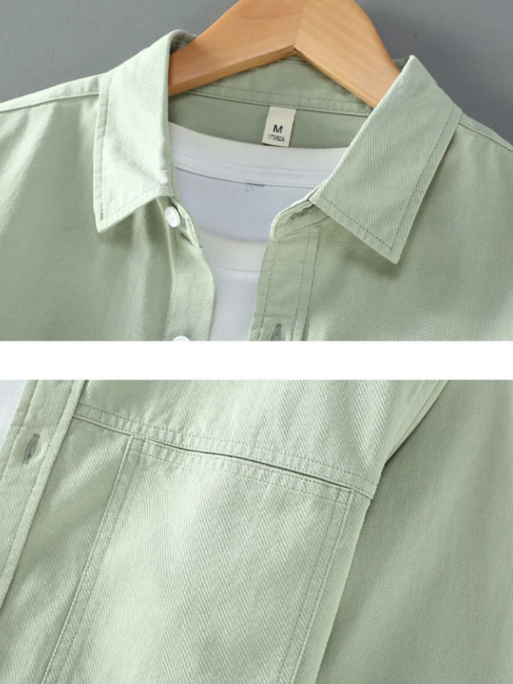 Men's Plus Size Button Up Long Sleeve Shirt, image 8
