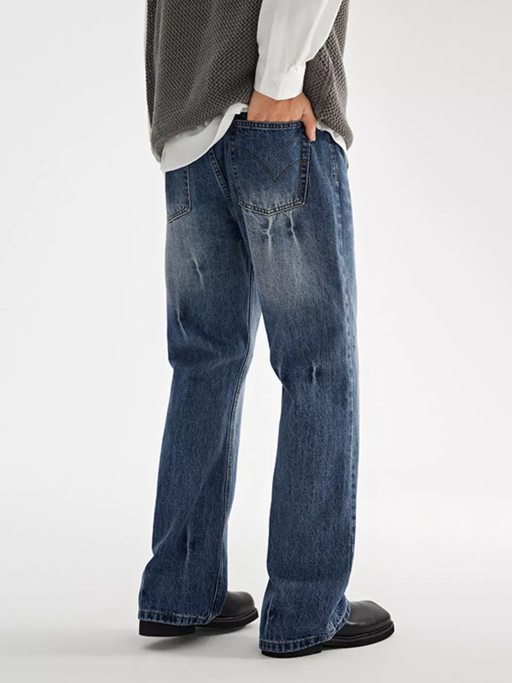 Men's Wide Leg Jeans, image 8