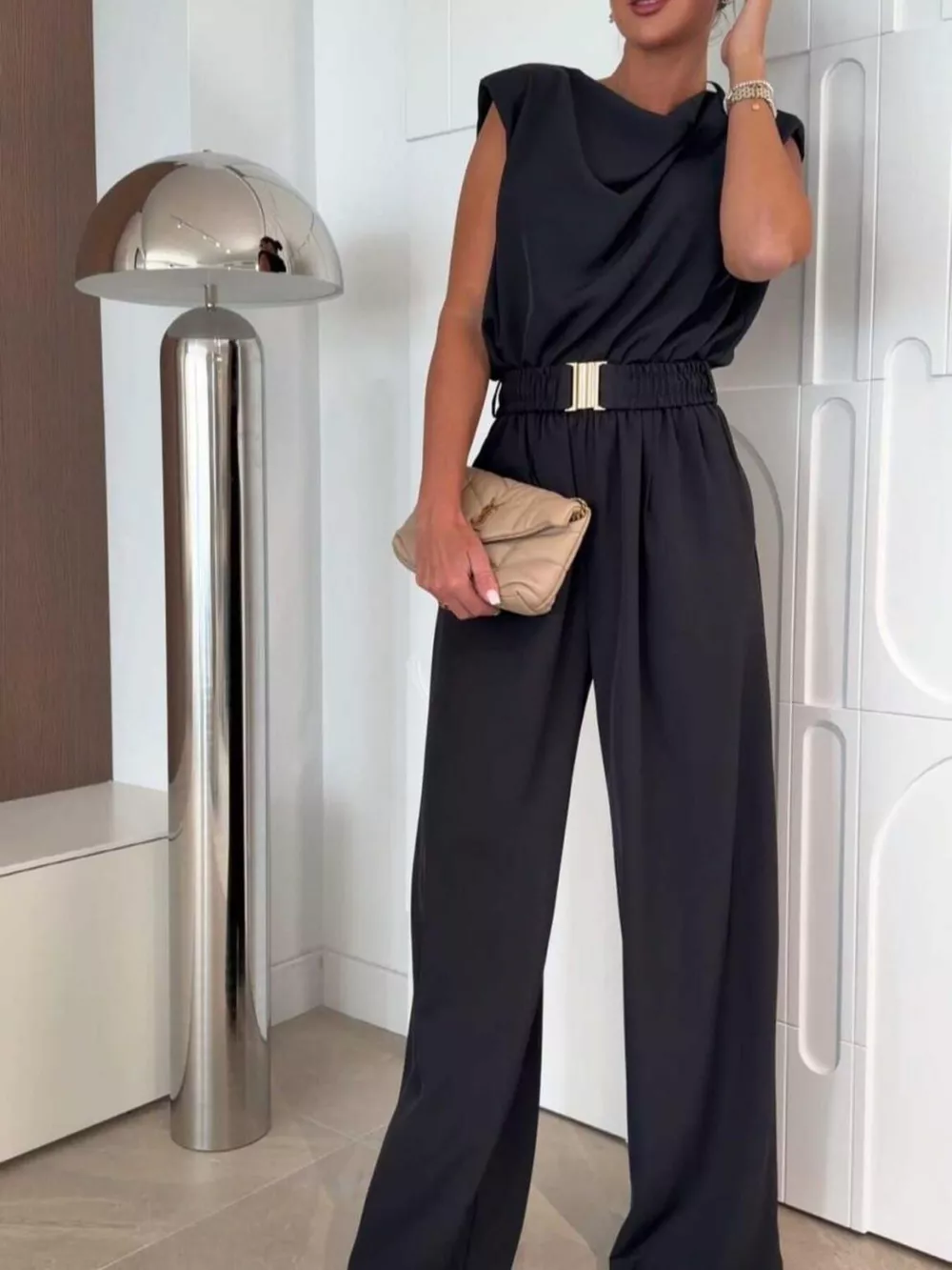 Sleeveless Wide Leg Jumpsuit, image 6