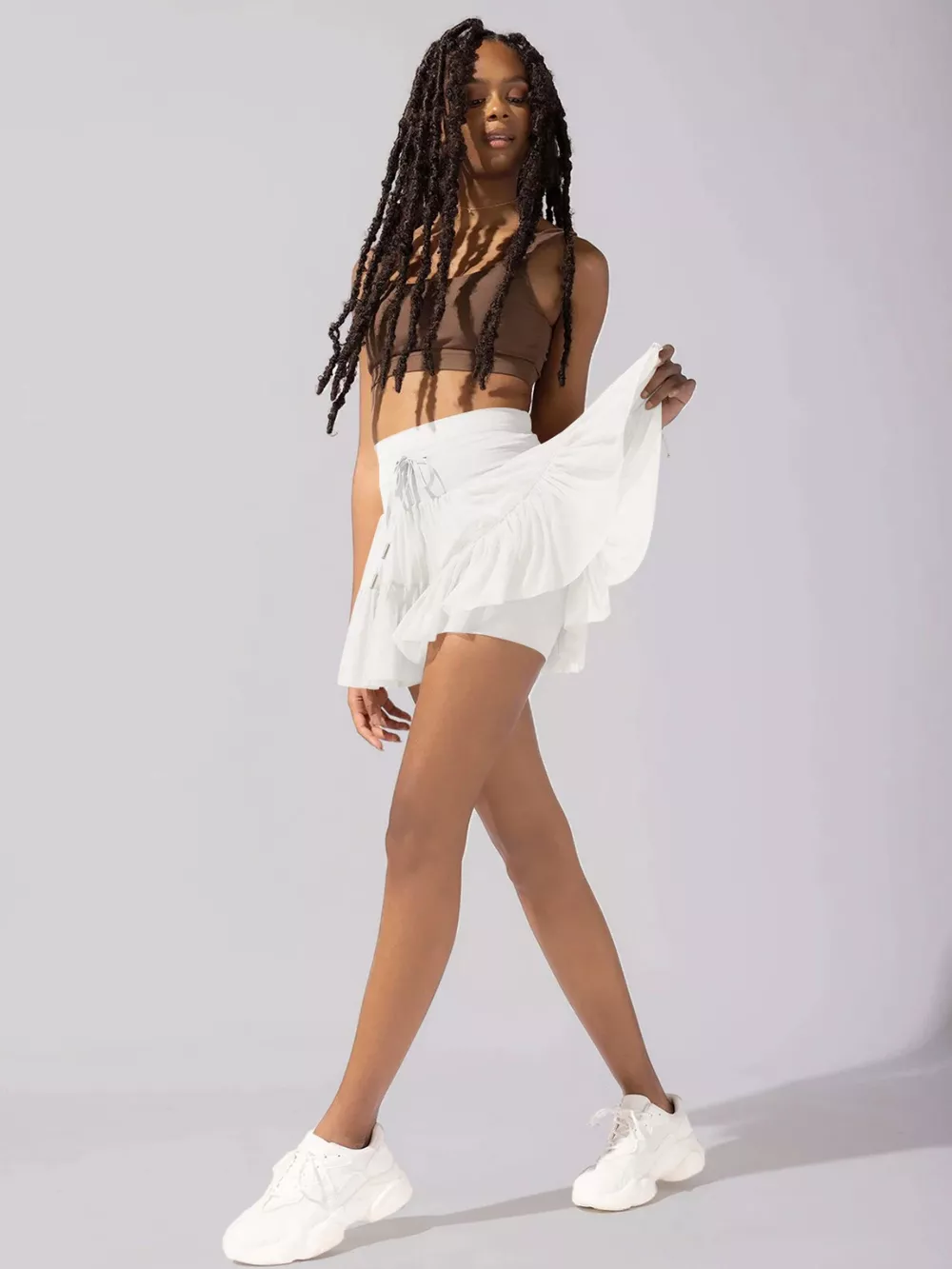 Tiered Skort with Drawstring, image 16