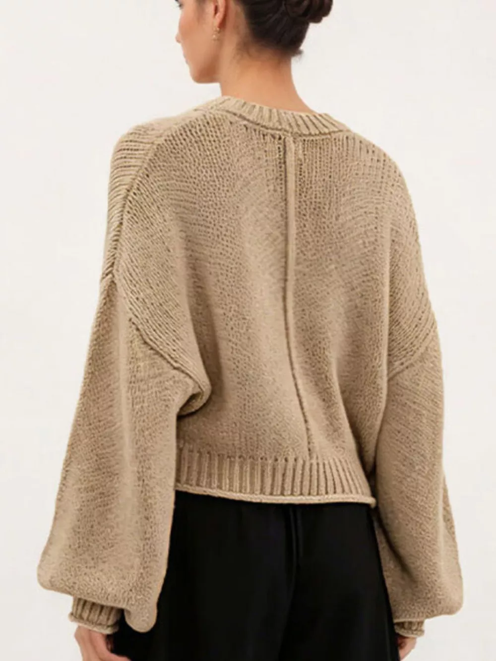 Oversized Chunky Knit Sweater, image 12