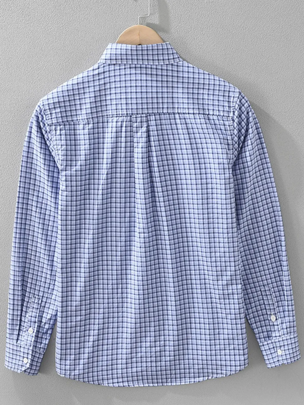 Men's Plus Size Plaid Button Up Short Sleeve Shirt, image 3