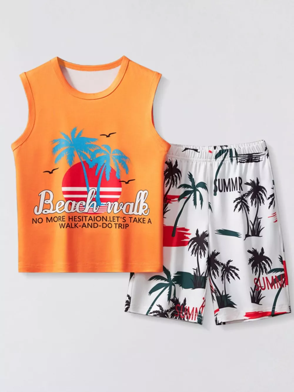 Children's Graphic Tank and Shorts Set