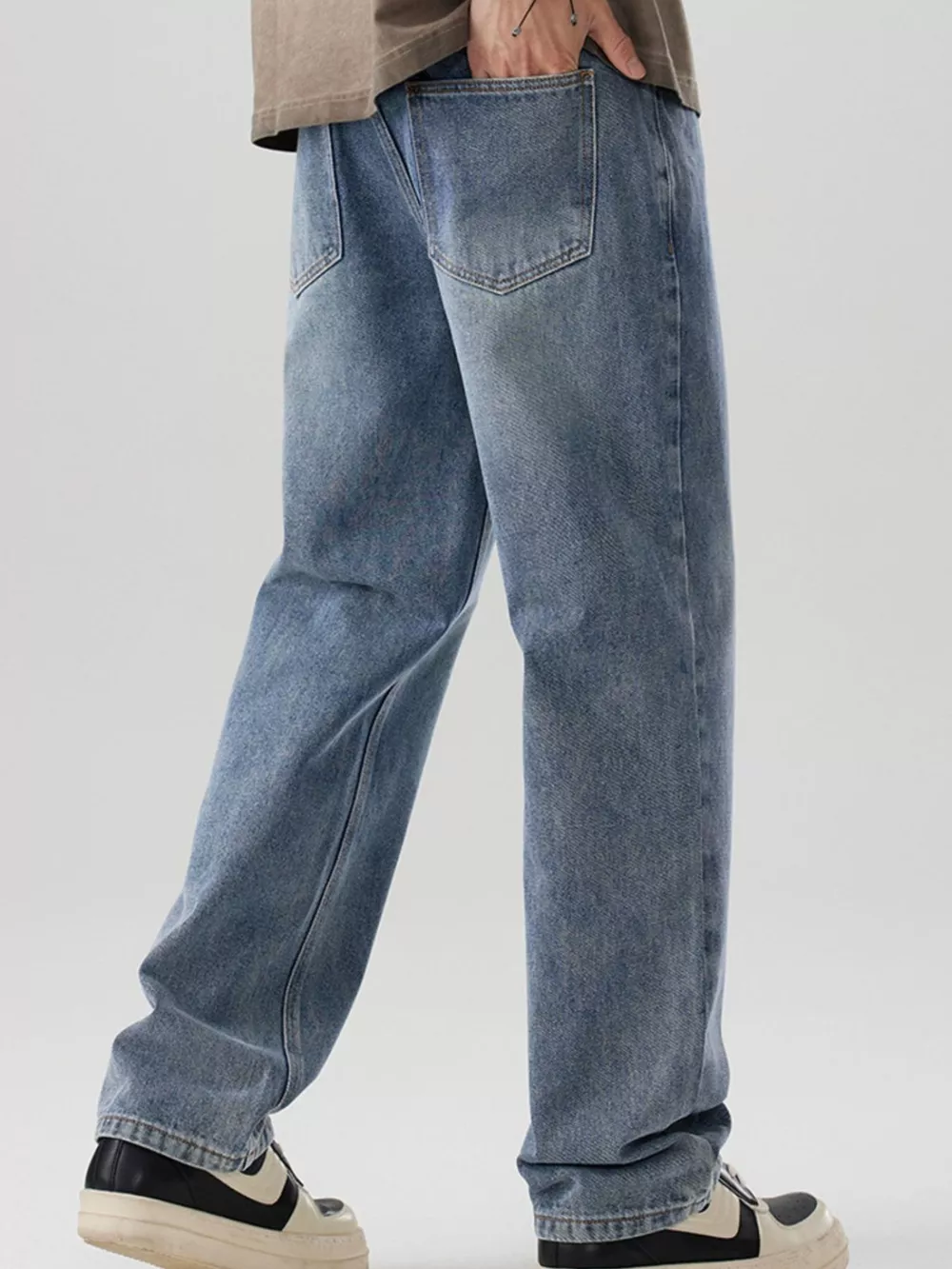 Men's Wide Leg Jeans, image 6