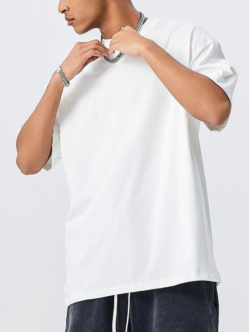 Men's Round Neck Short Sleeve T-Shirt, image 3