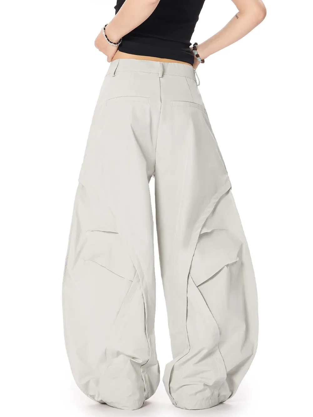 Men's Oversized Wide-Leg Cargo Pants, image 2