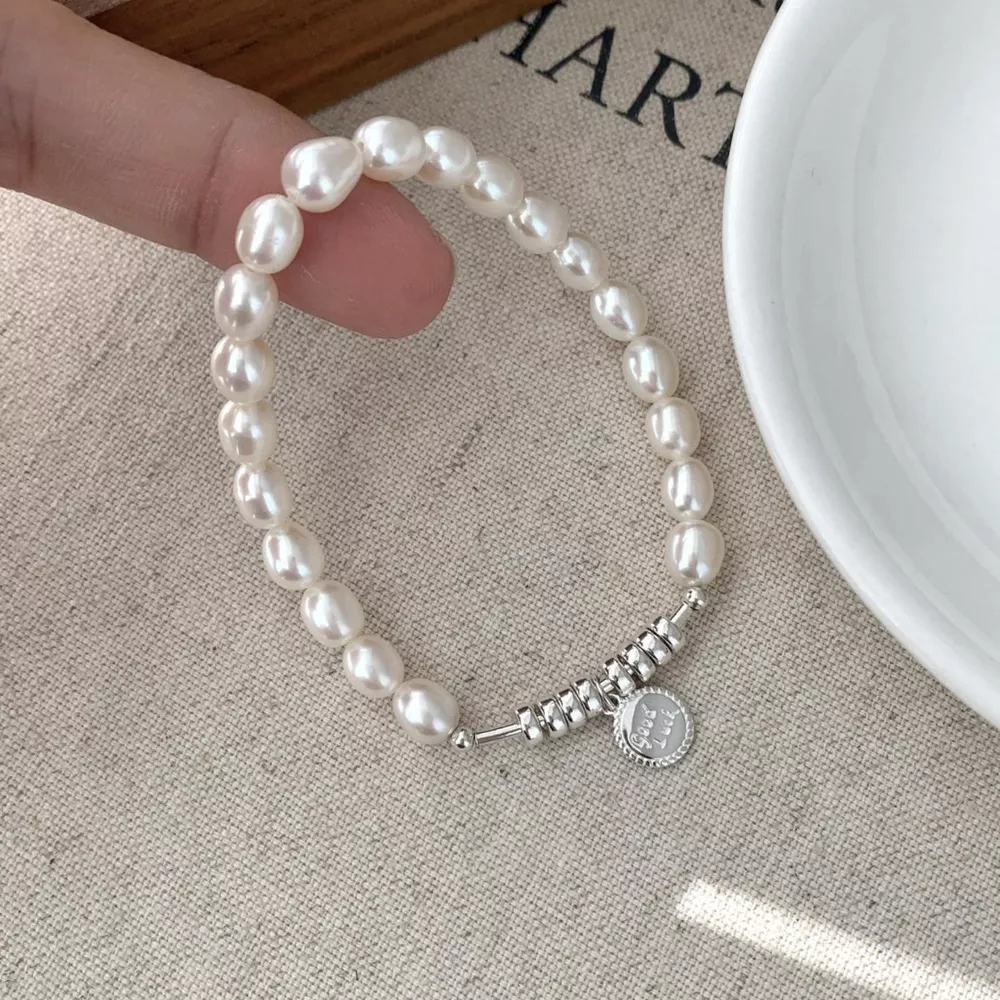 Pearl 925 Sterling Silver Bracelet, image 6