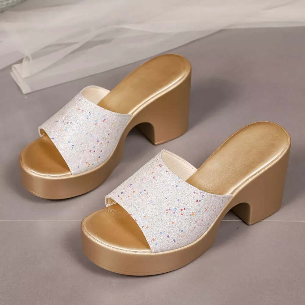 Open Toe Block Heel Sandals, image 6
