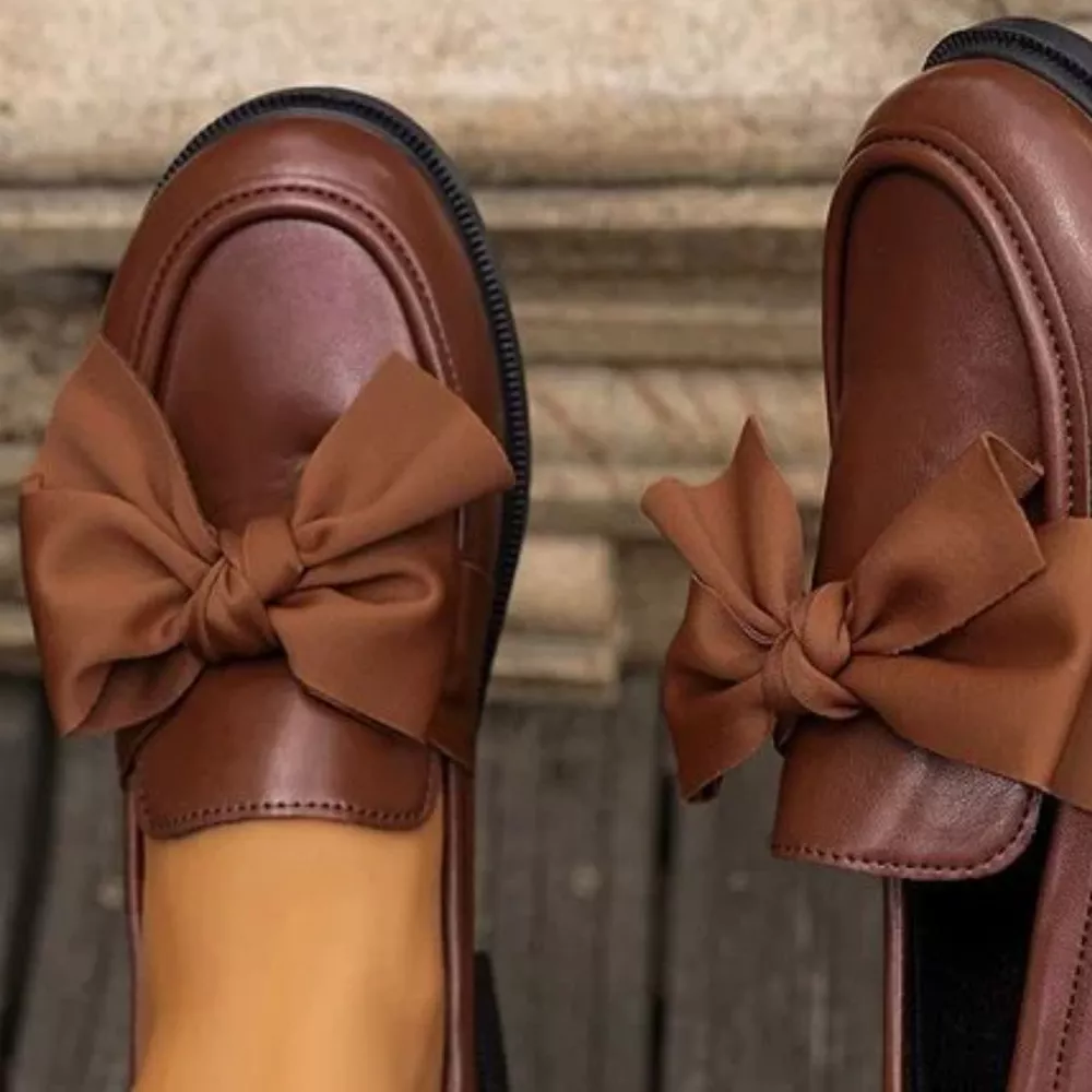 Round Toe Flats Loafers, image 4