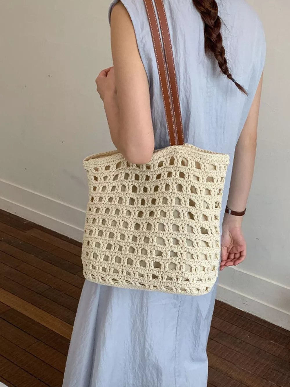 Woven Straw Handbag, image 9