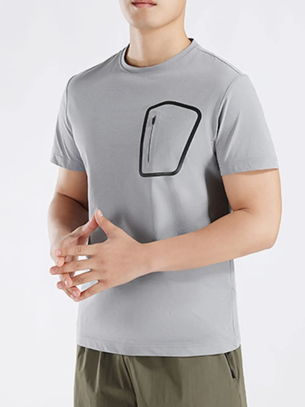 Men's Plus Size Round Neck Short Sleeve Active T-Shirt, image 7
