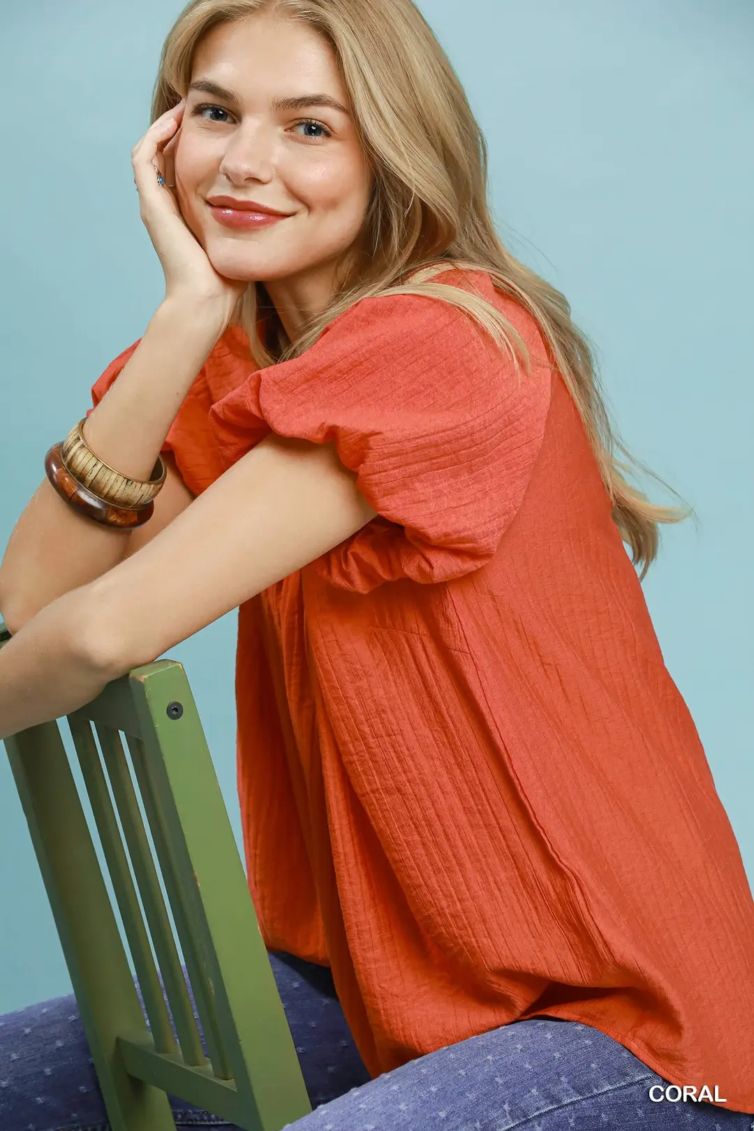 Gathered V-Neck Top, image 5