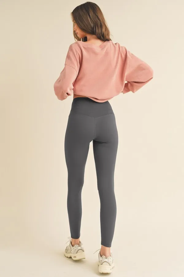 Full Size Fleece Lined High Waisted Leggings, image 2