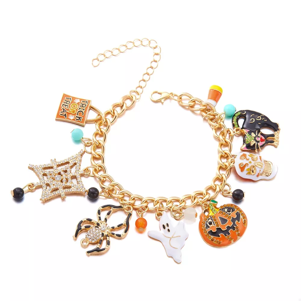 18K Gold-Plated Halloween Theme Bracelet, image 4