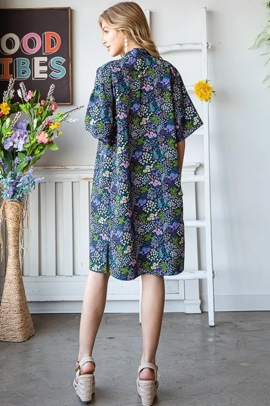 Full Size Half Sleeve Floral Open Cardigan Plus Size, image 13